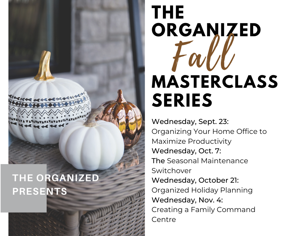 Introducing The Organized FREE Masterclass Series
