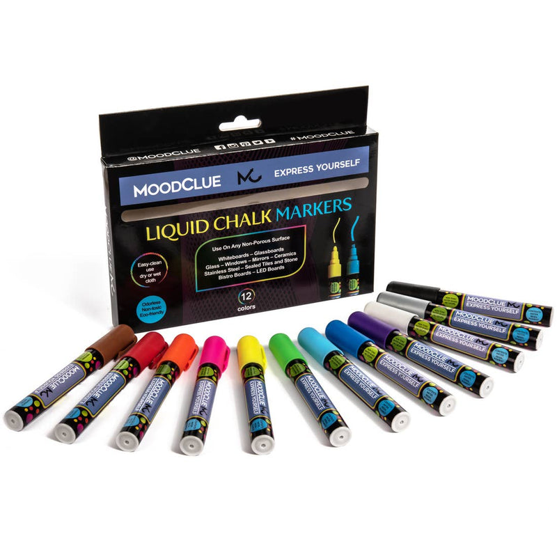Neon Liquid Chalk Markers - Set of 12