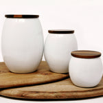 Linen Ceramic Canisters
